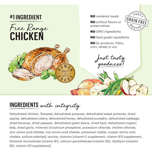 The Honest Kitchen Grain Free Dehydrated Chicken Dog Food 1.75oz Each - Poudre Pet & Feed Supply 2